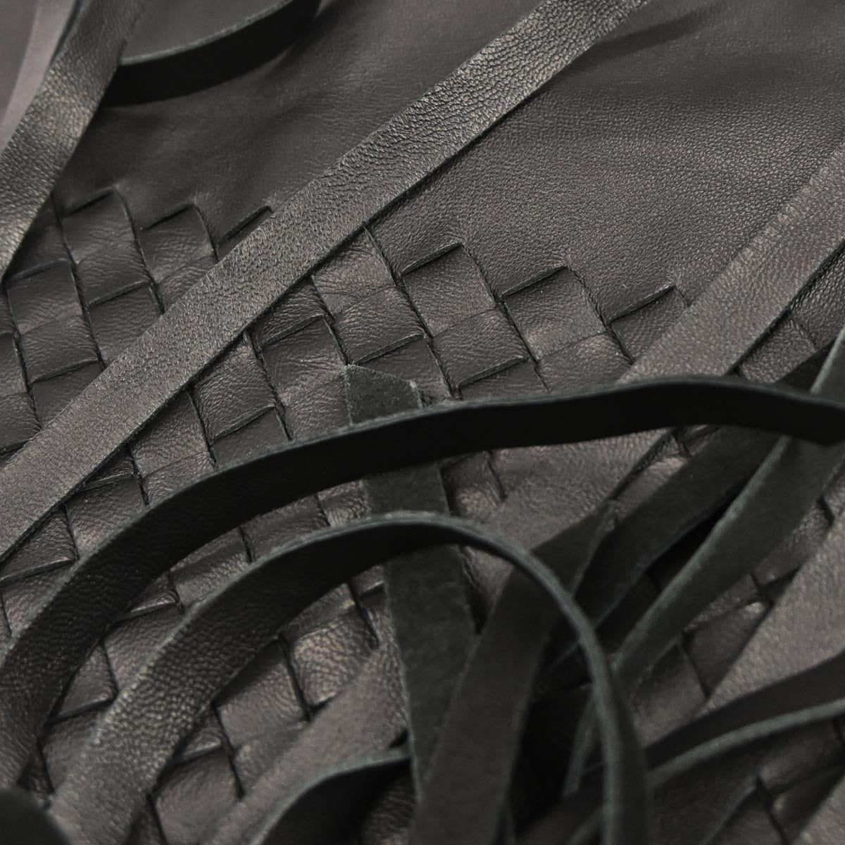 Bottega Veneta Black Intrecciato Fringe Tote Bag