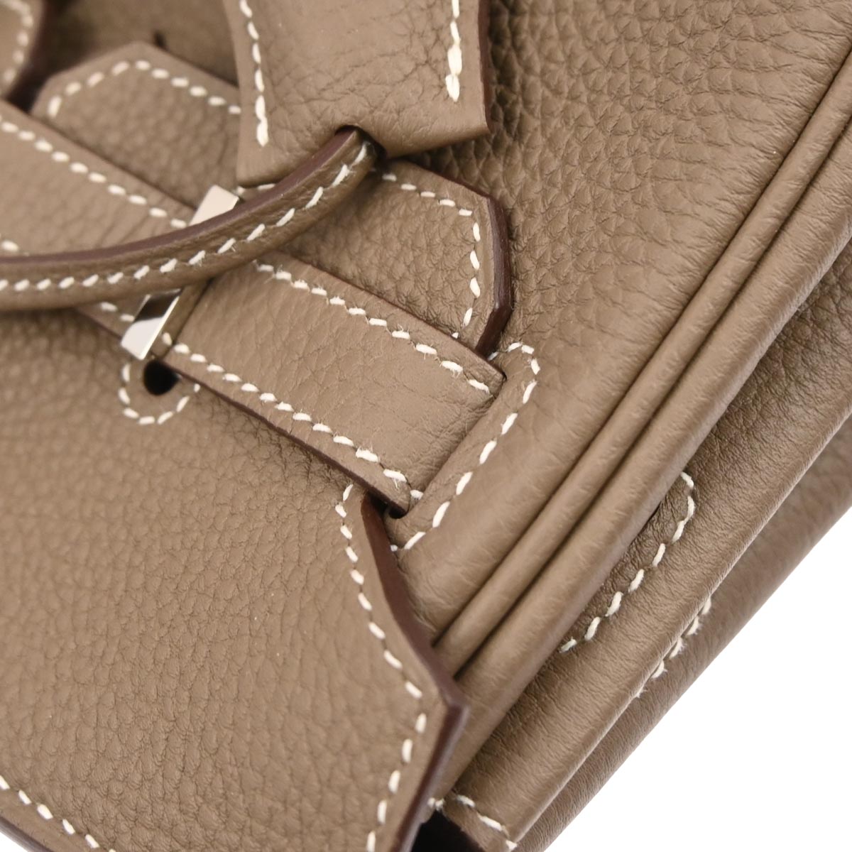 Hermes Etoupe Gray Togo Birkin 25 Handbag