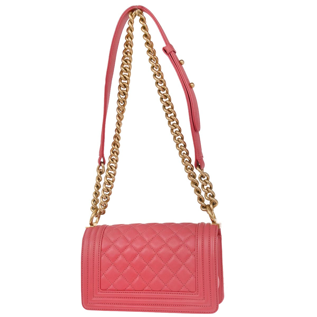 Boy Chanel 2019 Pink Lambskin Small Chain Shoulder Bag