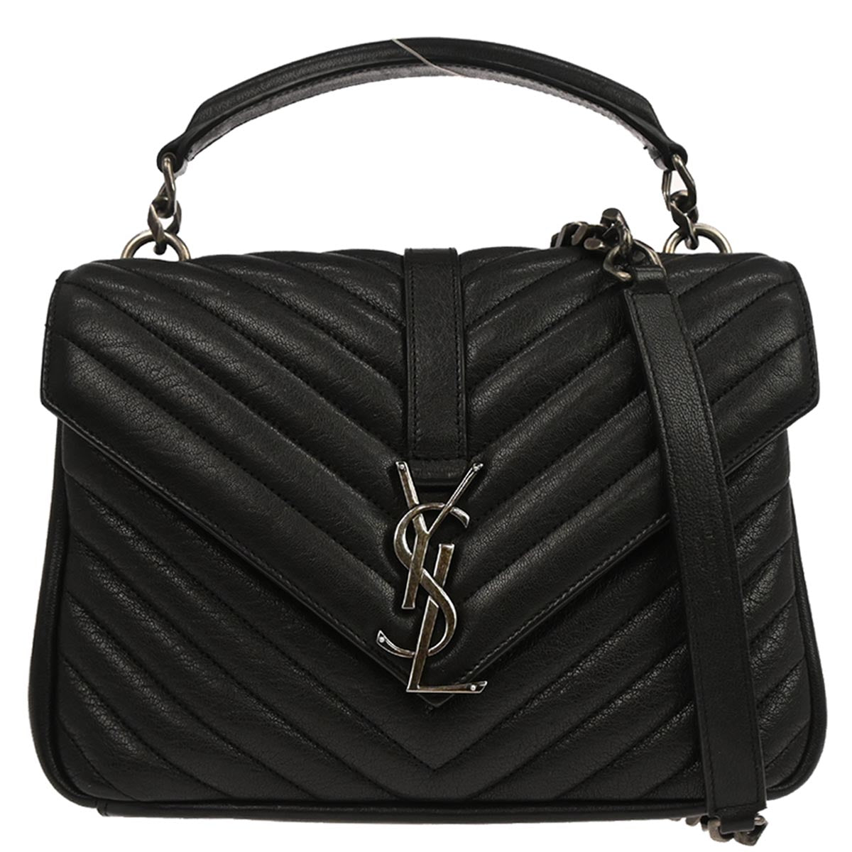 Saint Laurent Black College Medium 2way Shoulder Handbag