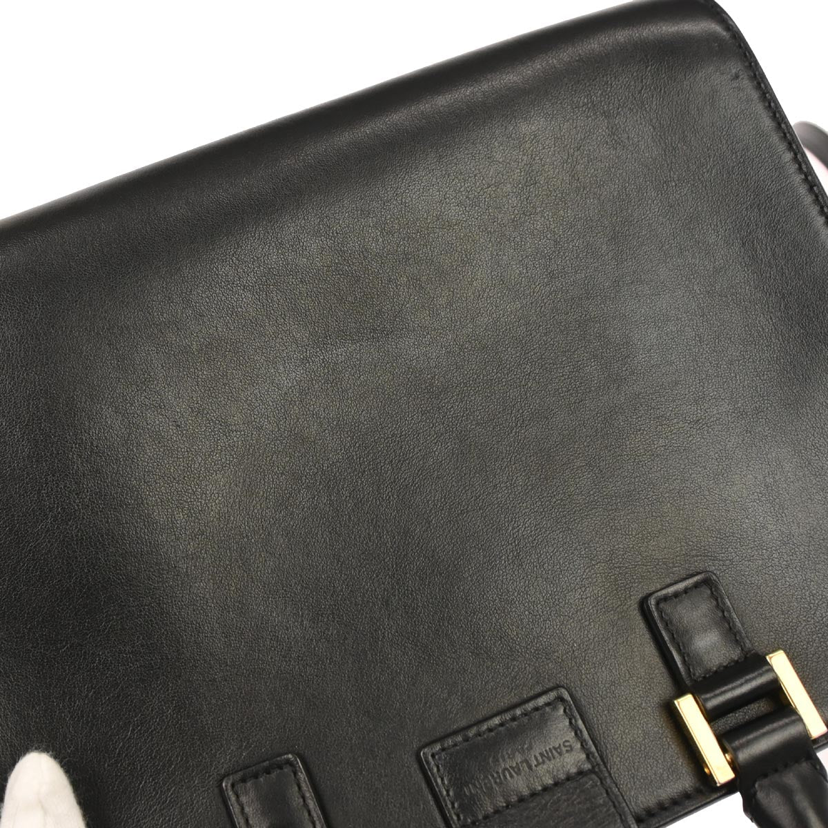 Saint Laurent Black Baby Cabas 2way Shoulder Handbag