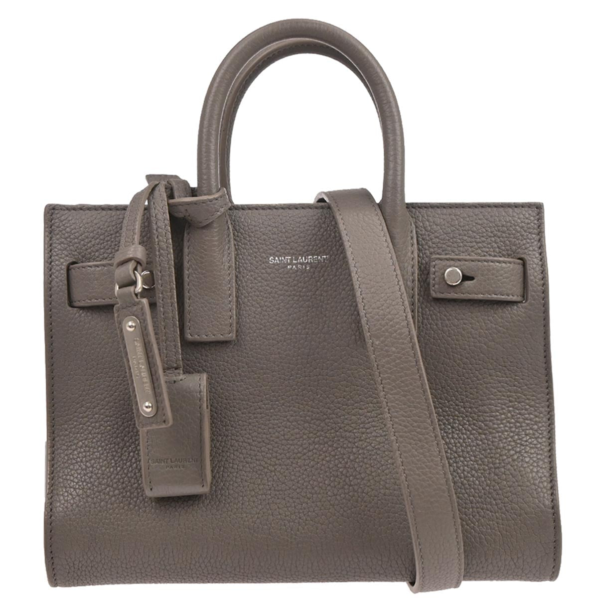 Saint Laurent Gray Sac de Jour 2way Shoulder Handbag