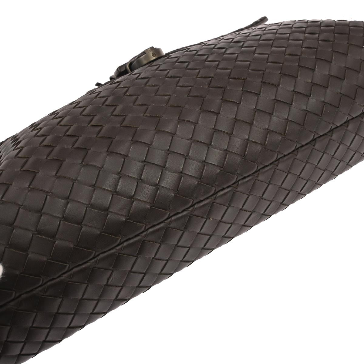 Bottega Veneta Brown Calfskin Intrecciato Briefcase Handbag