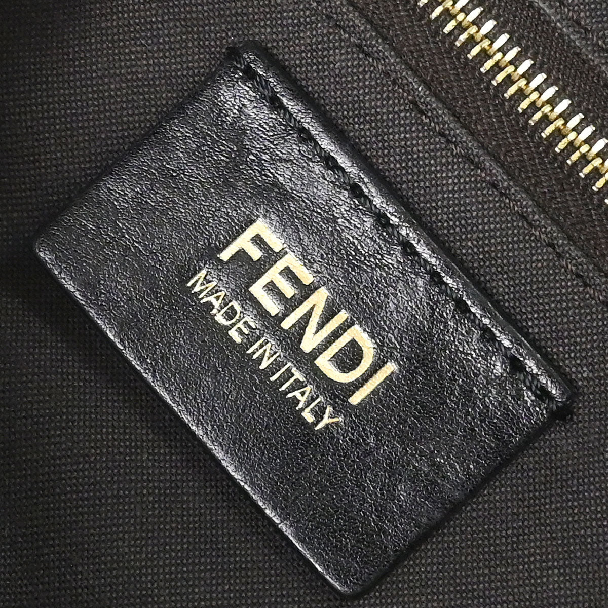 Fendi Brown PVC Zucchino Mamma Baguette Handbag