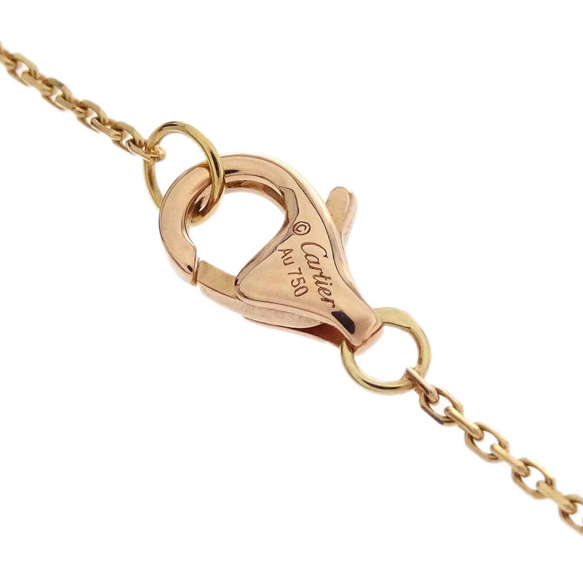 Cartier Etincelle Pendant Necklace Gold Au750 Diamond Jewelry