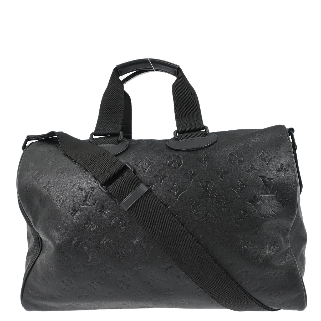 Louis Vuitton 2019 Black Monogram Shadow Speedy Bandouliere 40 M43696