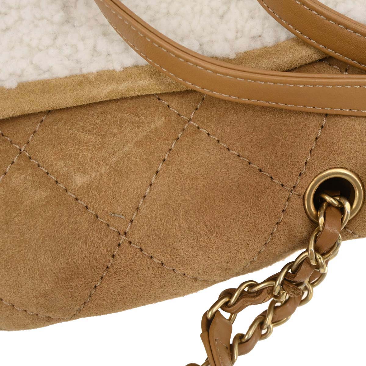 Chanel Brown Mouton Coco Neige Backpack