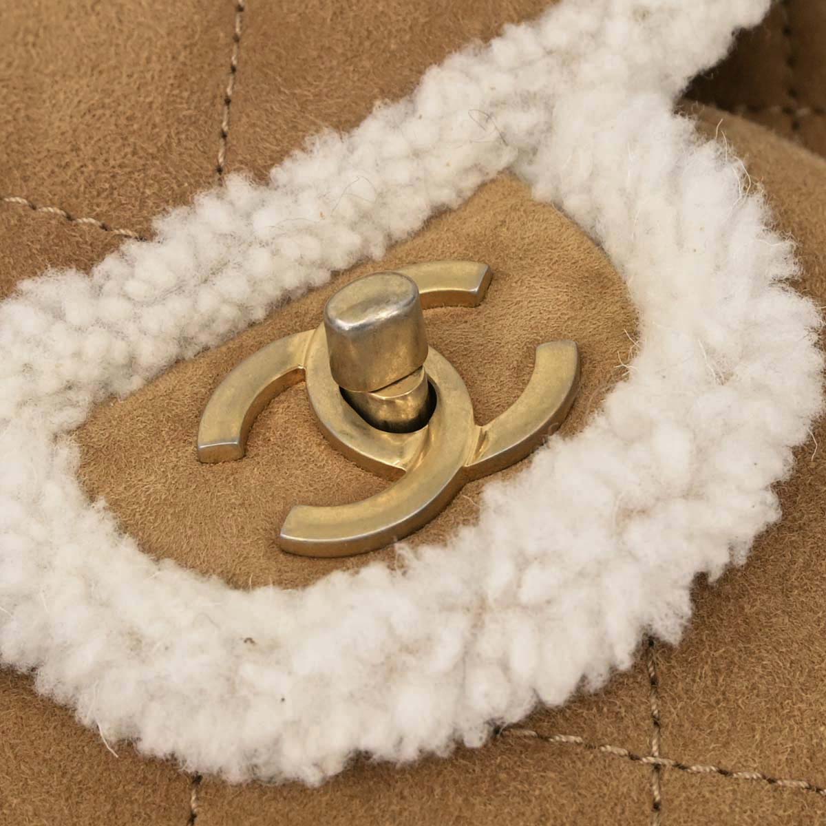 Chanel Brown Mouton Coco Neige Backpack