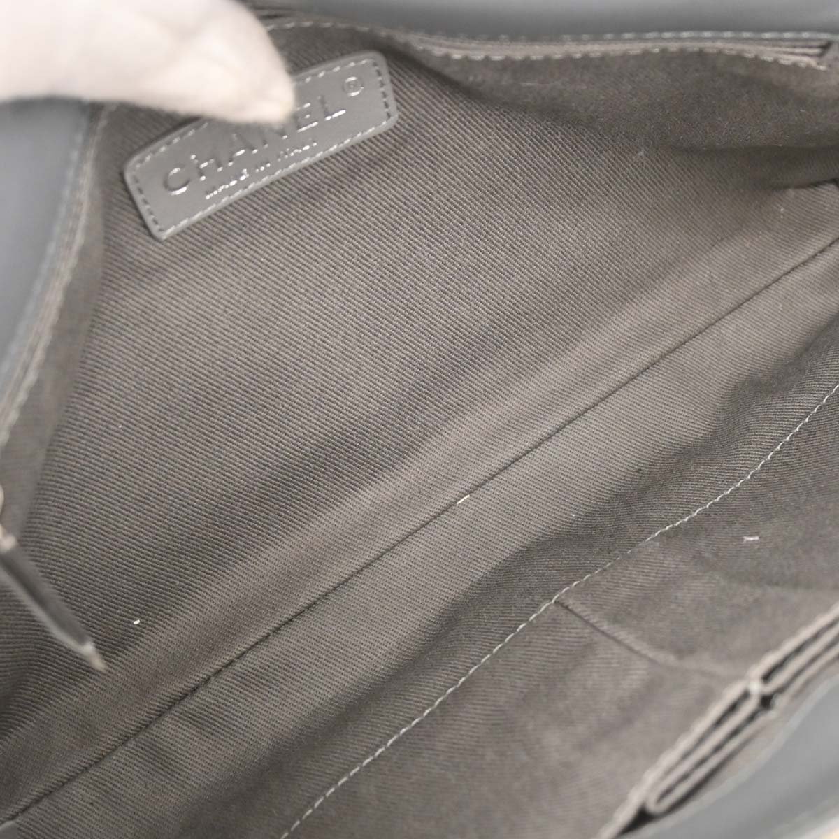 Boy Chanel Beige Canvas Graffiti Medium Shoulder Bag