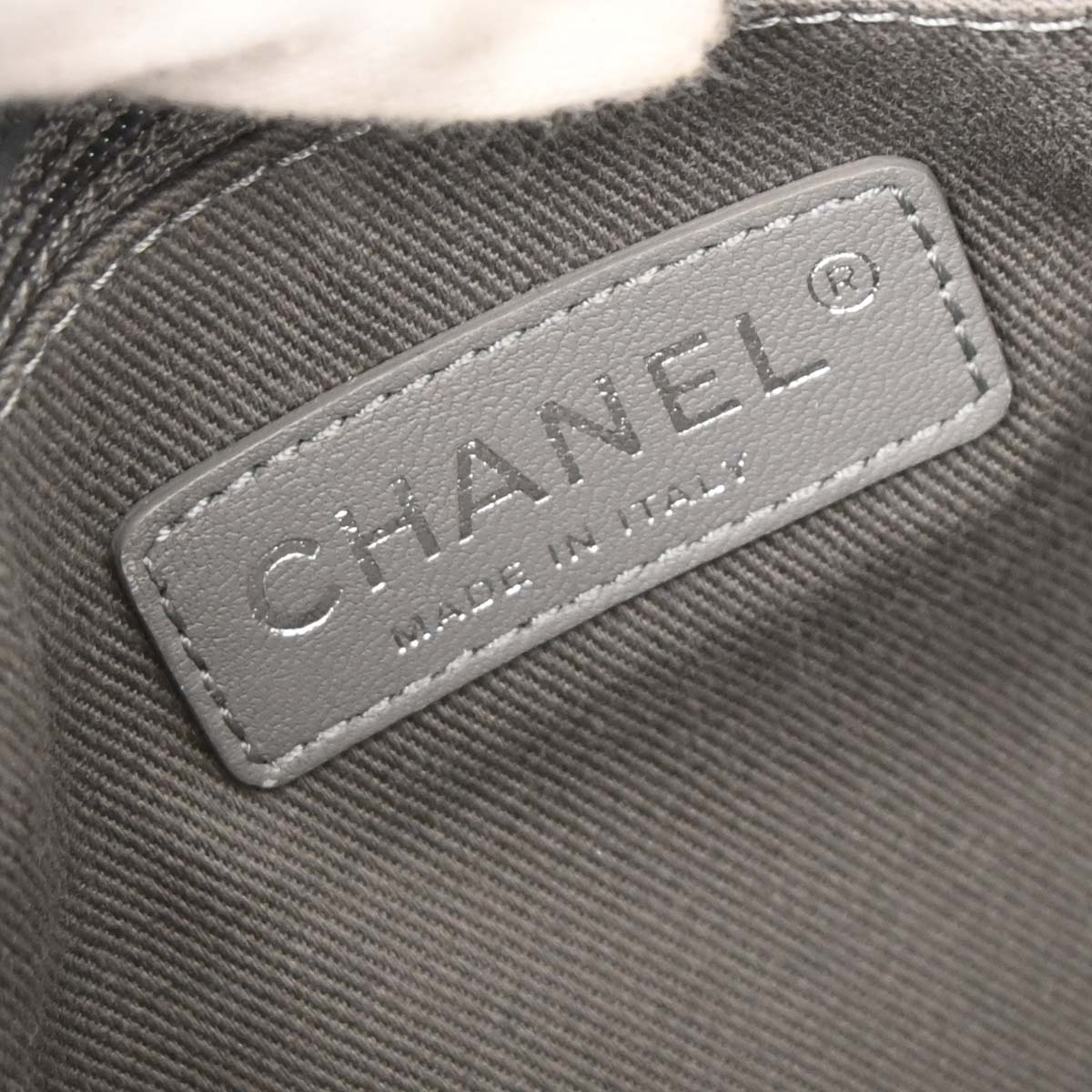 Boy Chanel Beige Canvas Graffiti Medium Shoulder Bag