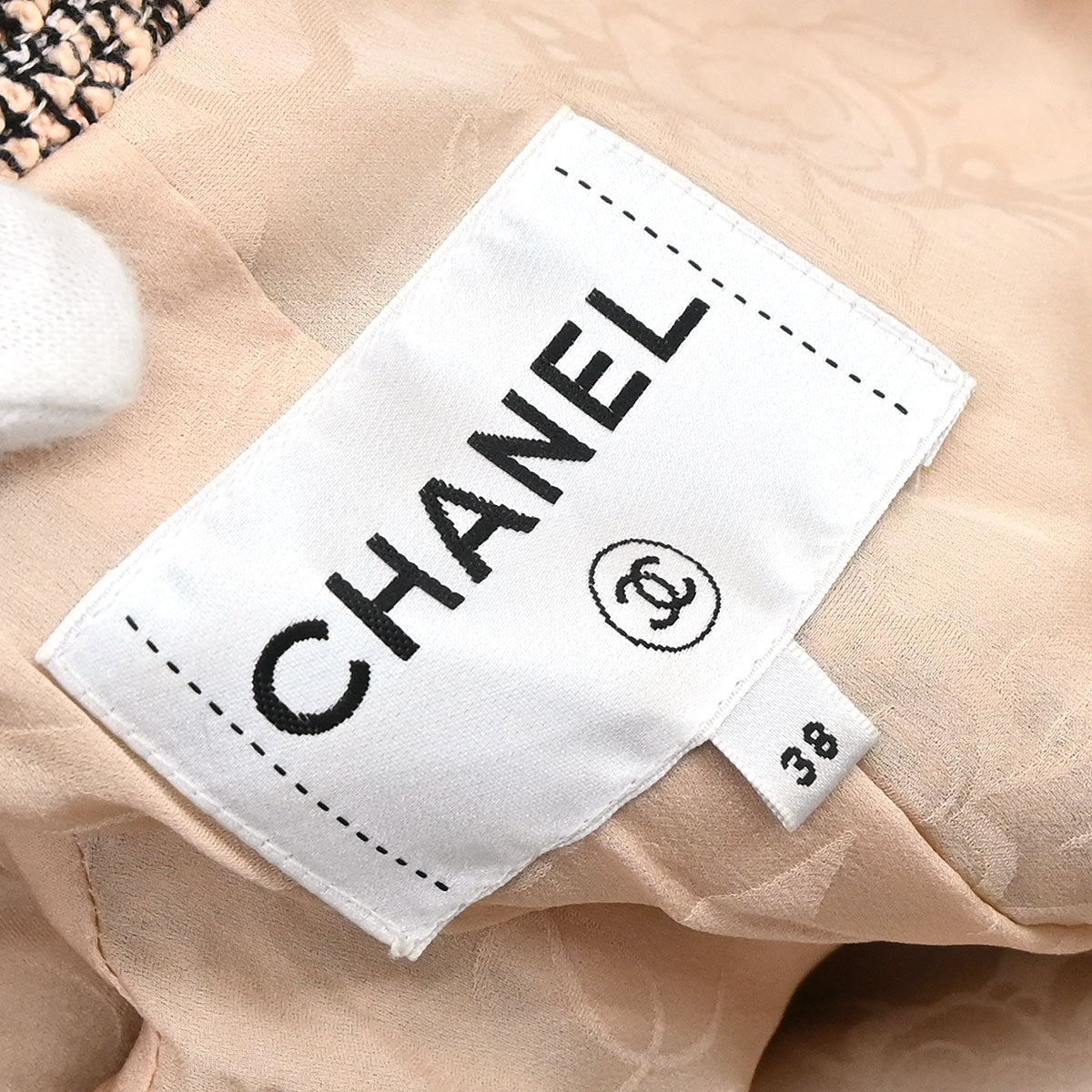 Chanel 2018 Single Breasted Collarless Tweed Jacket Pink #38