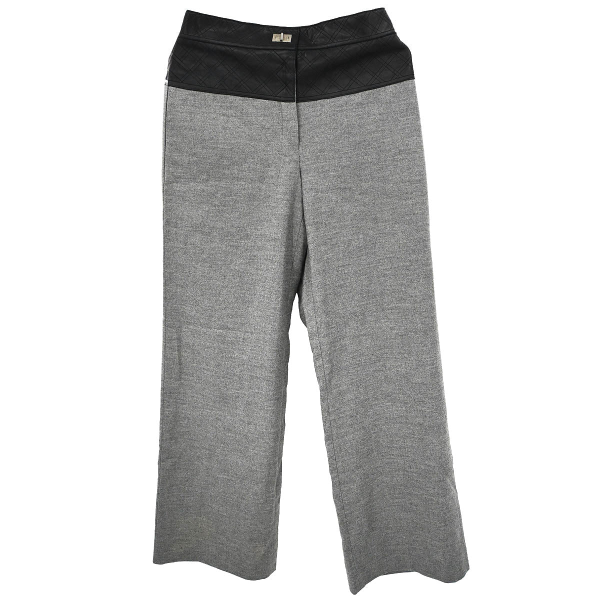 Chanel 2010 Long Pants Mademoiselle Lock Gray #38