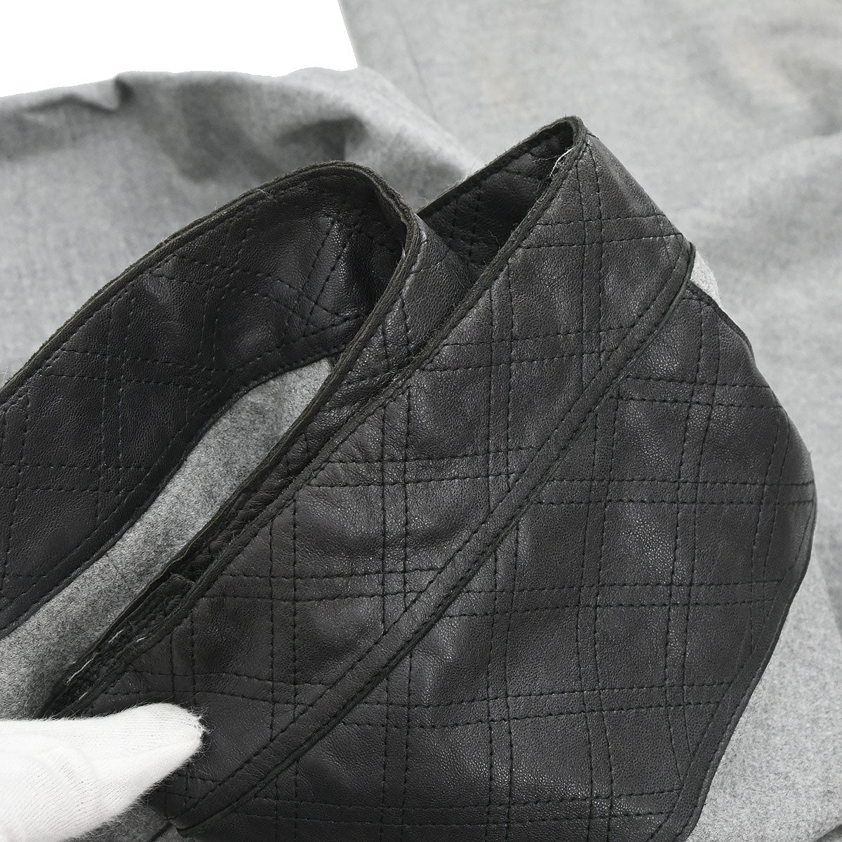 Chanel 2010 Long Pants Mademoiselle Lock Gray #38