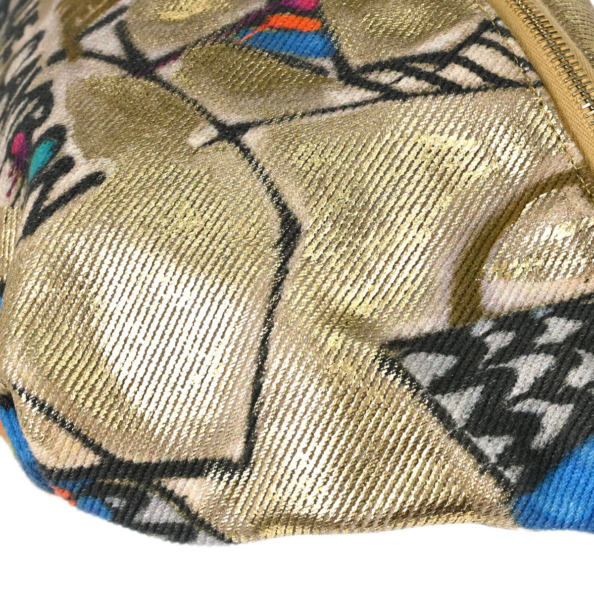 Chanel 2019 Gold Canvas Graffiti Street Spirit Waist Bag