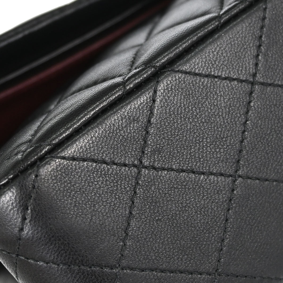 Chanel 2015-2016 Black Lambskin Medium Classic Double Flap Shoulder Bag
