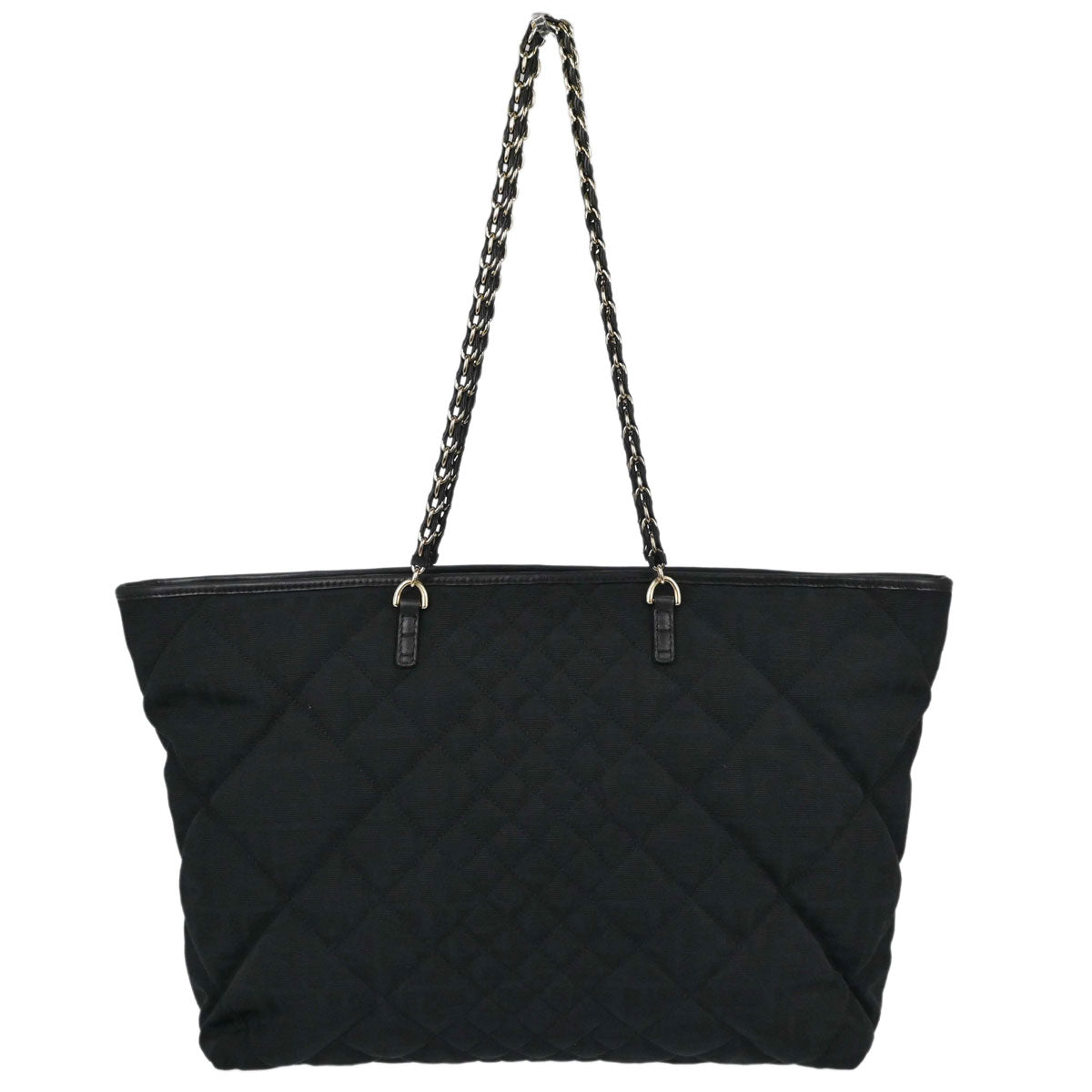 Fendi Black Jacquard Nylon Zucca Tote Handbag