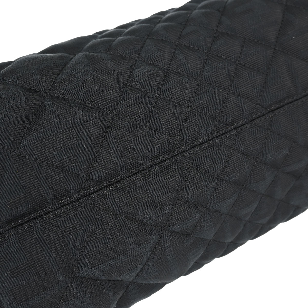 Fendi Black Jacquard Nylon Zucca Tote Handbag