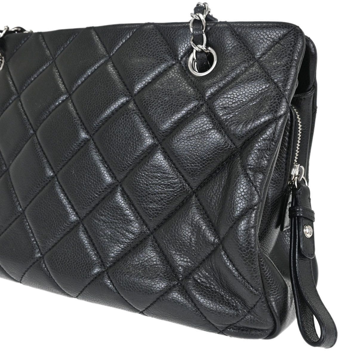 Chanel Black Caviar Skin Timeless Tote Bag