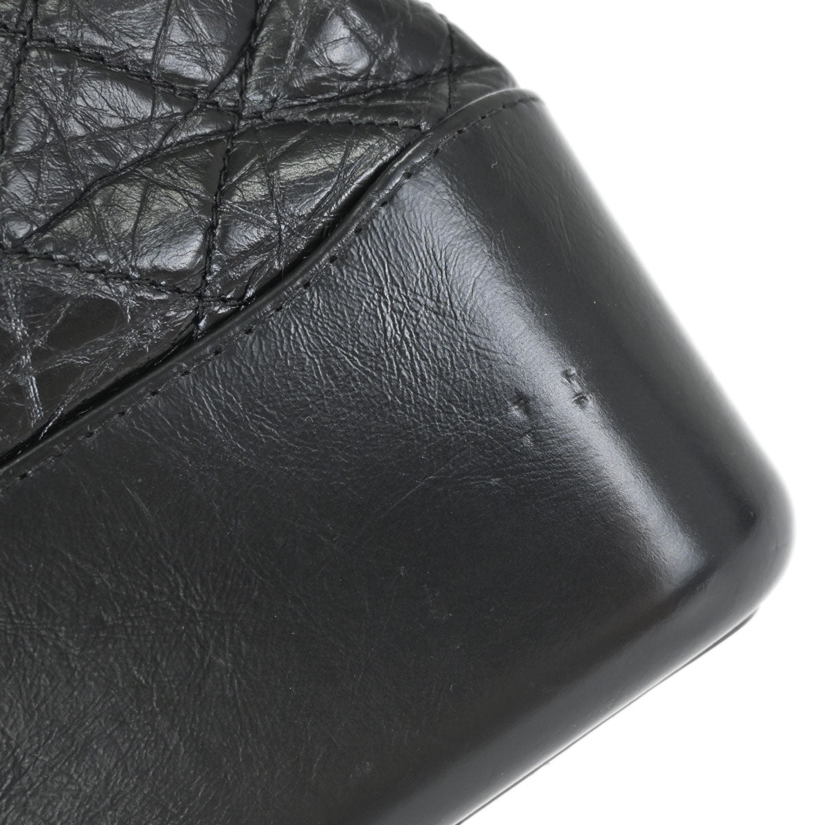 Chanel Black Calfskin Lambskin Medium Gabrielle Shoulder Bag