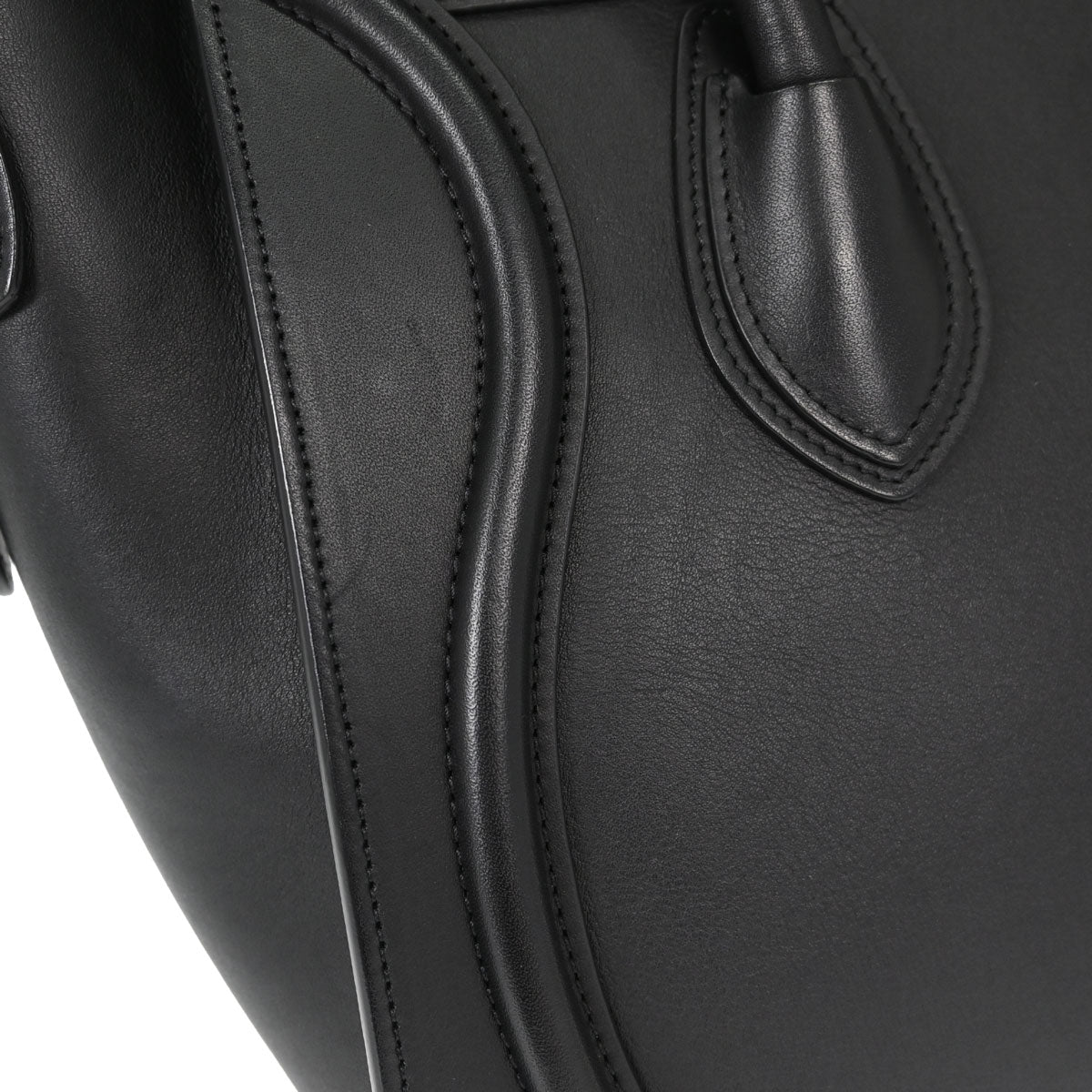 Celine Black Luggage Micro Tote Handbag