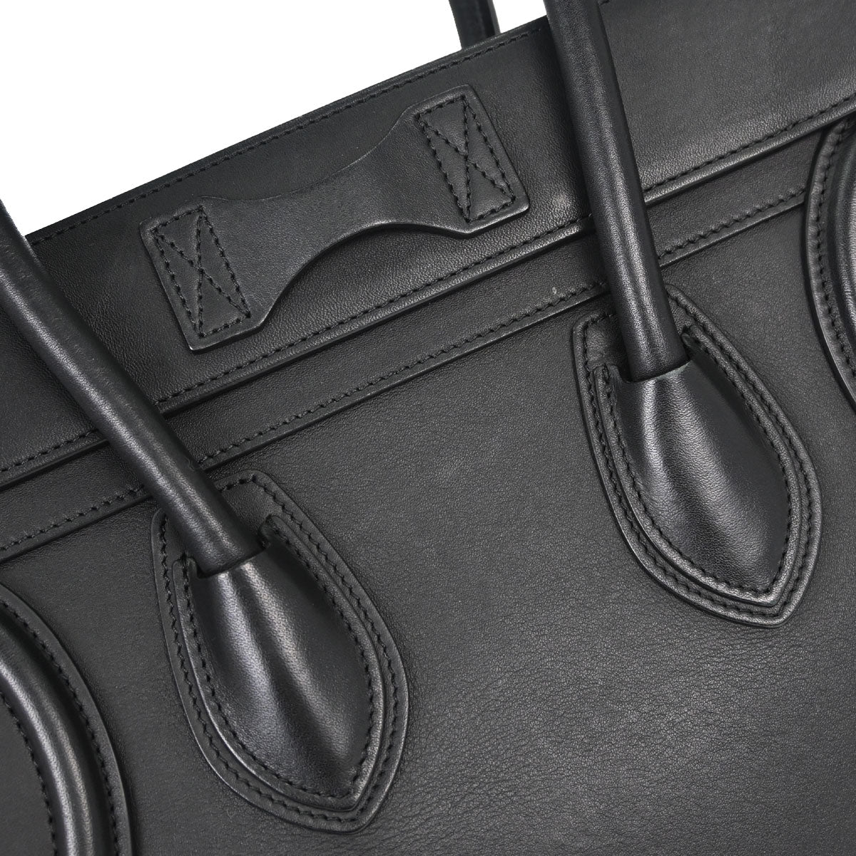 Celine Black Luggage Micro Tote Handbag