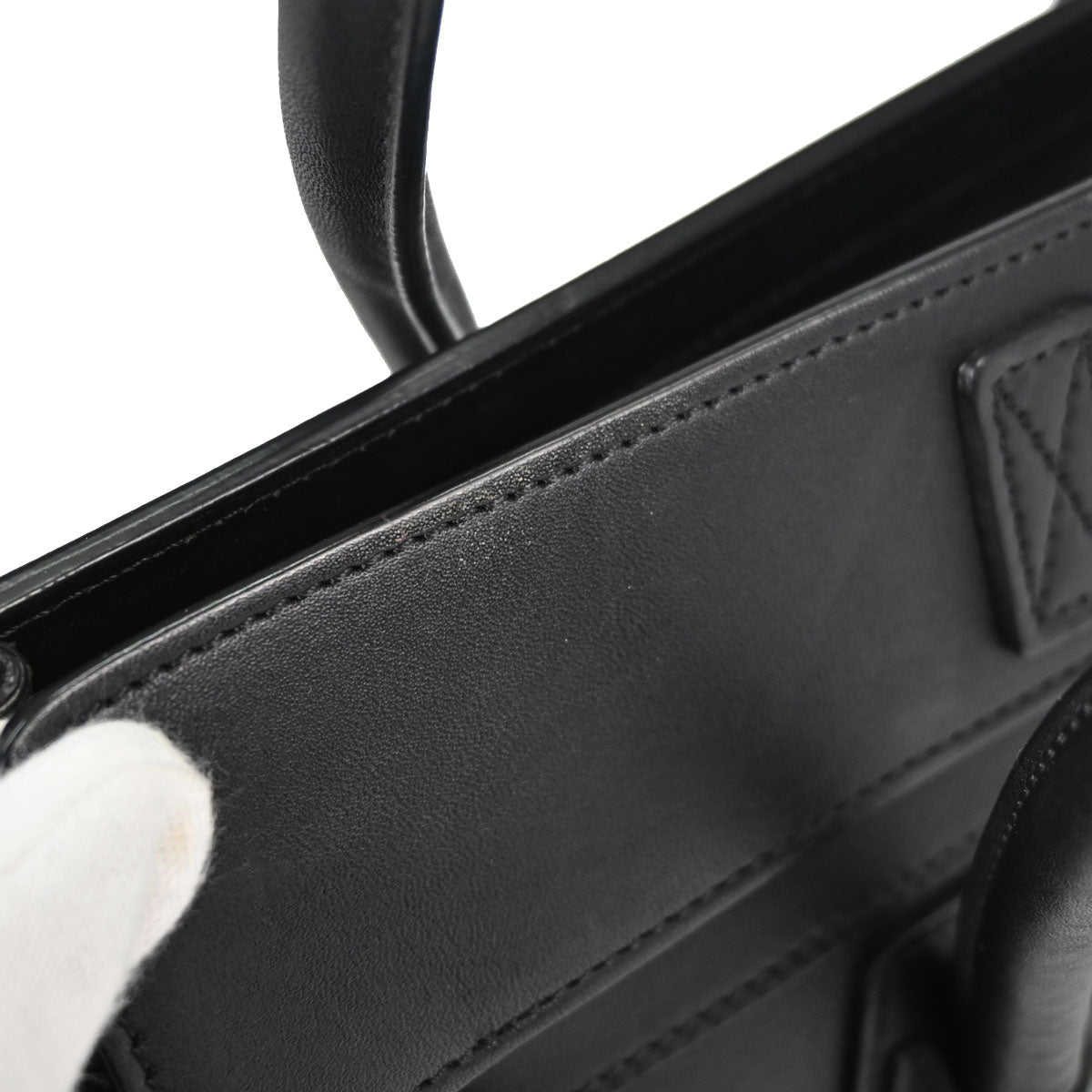 Celine Black Luggage Micro Tote Handbag