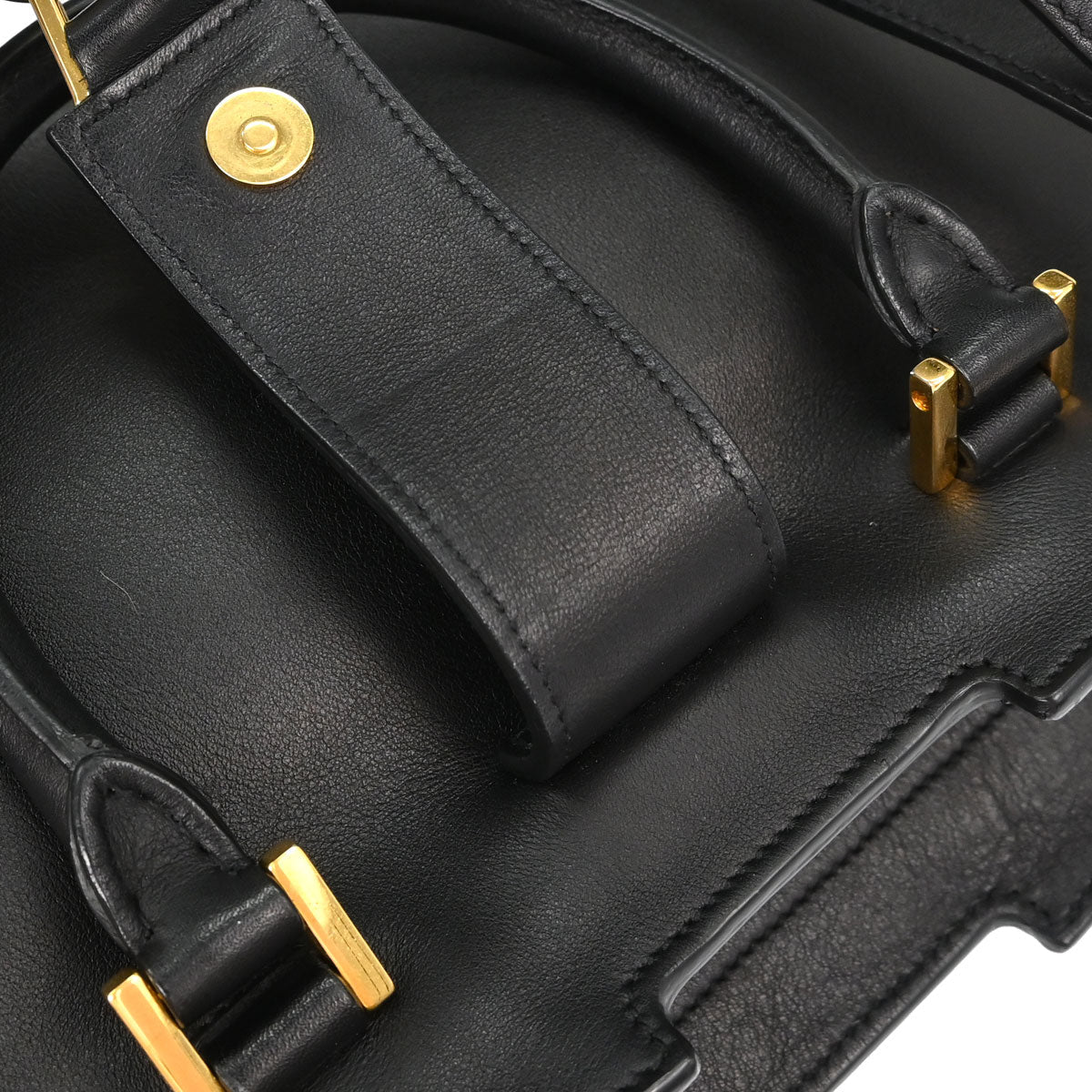 Saint Laurent Black Calfskin Baby Cabas 2way Shoulder Handbag
