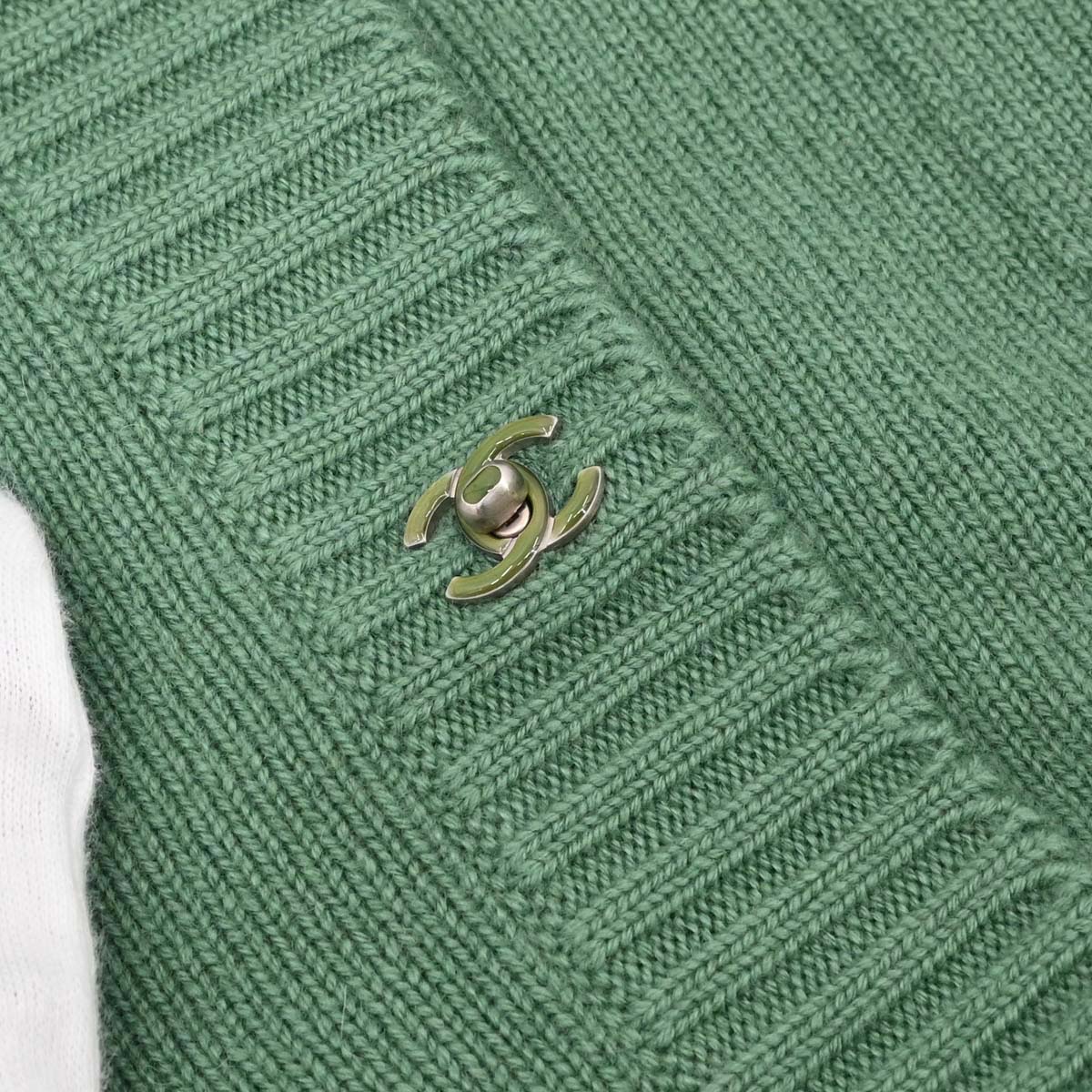 Chanel 2012 Knit Dress Long Cardigan Green #40