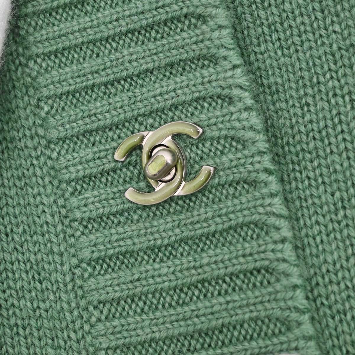 Chanel 2012 Knit Dress Long Cardigan Green #40