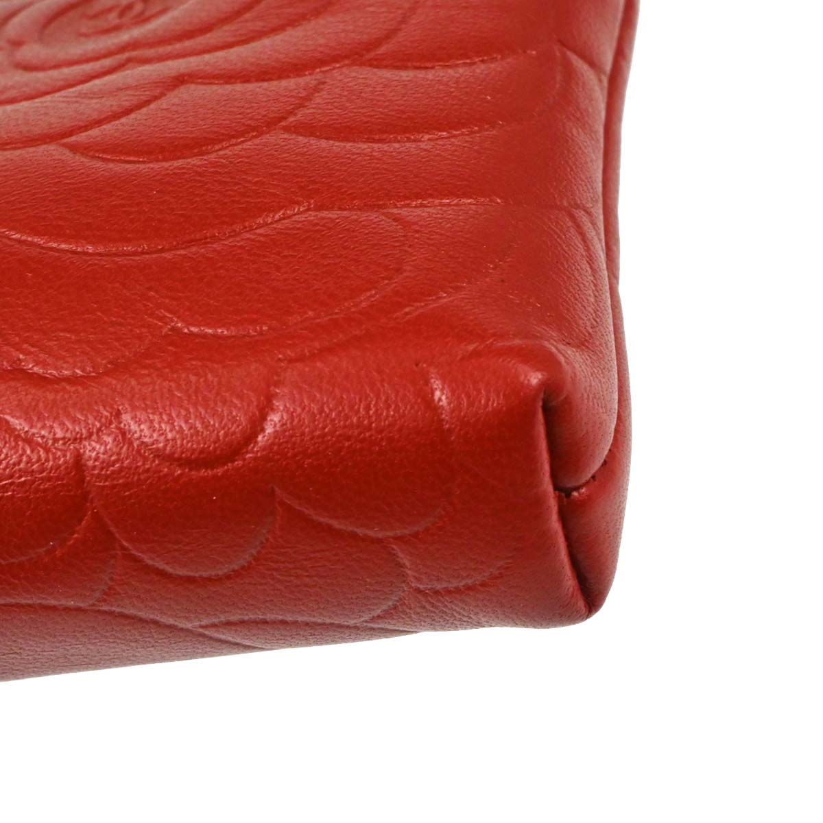 Chanel 2011 Red Lambskin Coin Purse Wallet