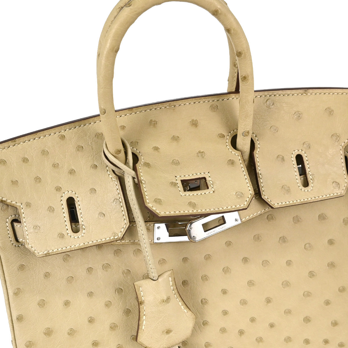 Hermes * Parchemin Ostrich Birkin 25 Handbag