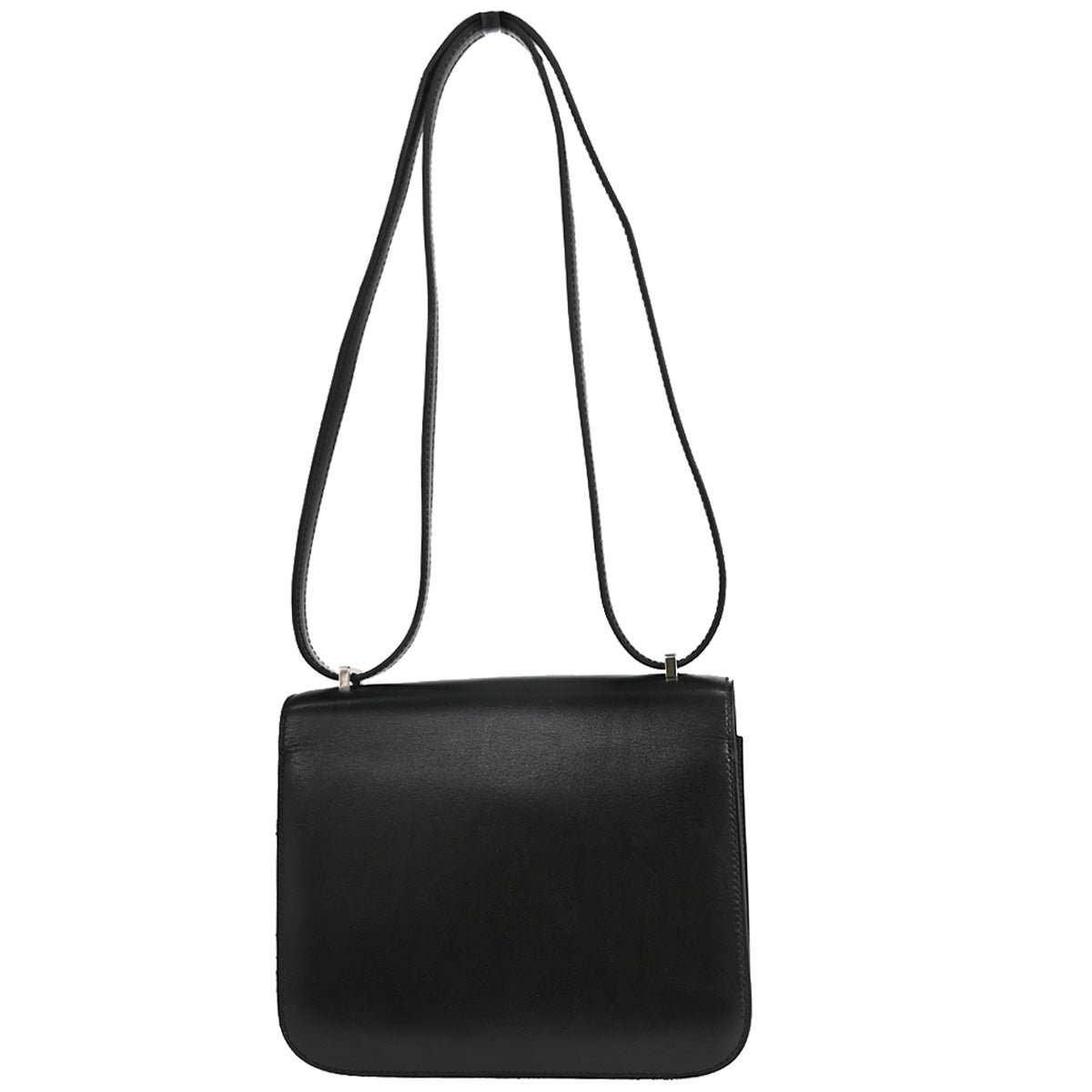 Hermes * Black Box Calf Lizard Constance 18 Shoulder Bag