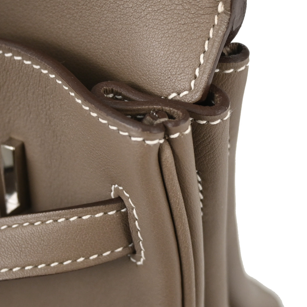 Hermes Etoupe Gray Swift Birkin 25 Handbag