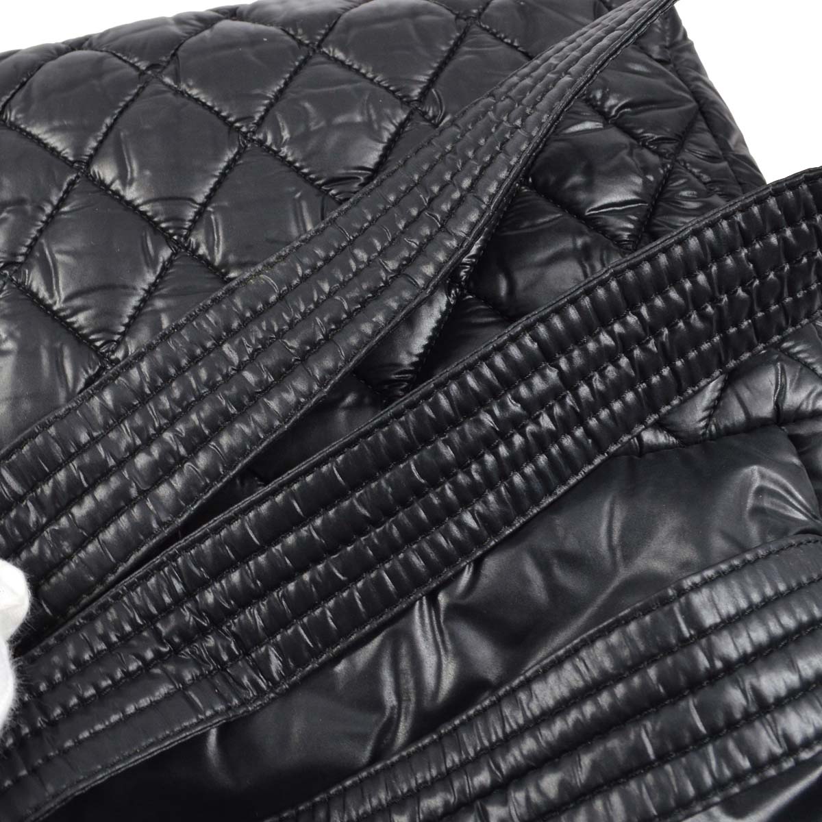 Chanel Black Nylon Coco Cocoon Shoulder Bag