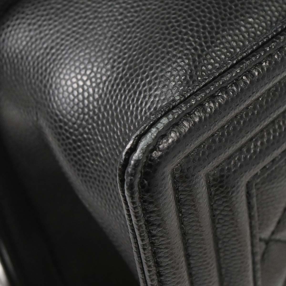 Boy Chanel Black Caviar Skin Small Chain Shoulder Bag