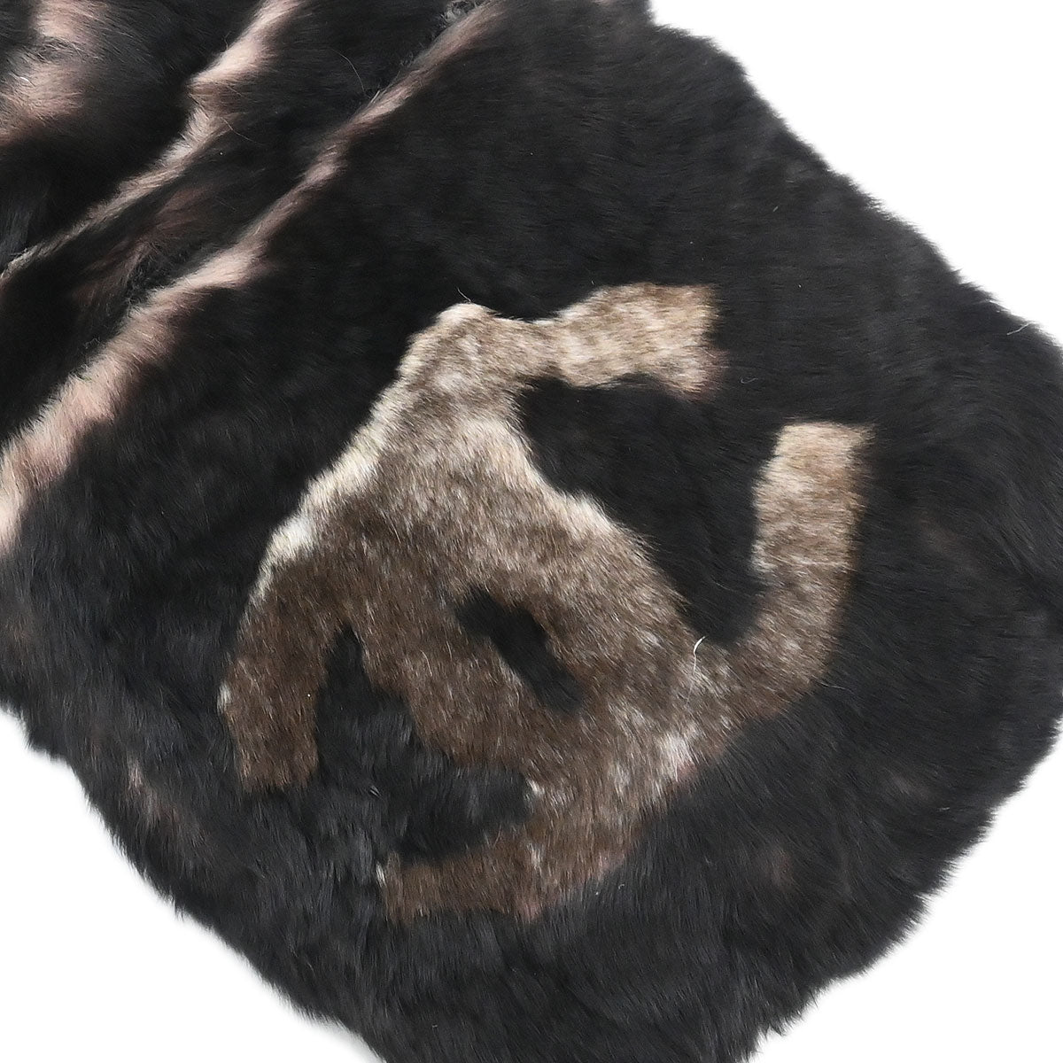 Chanel Orylag Shawl Muffler Stole Brown Small Good