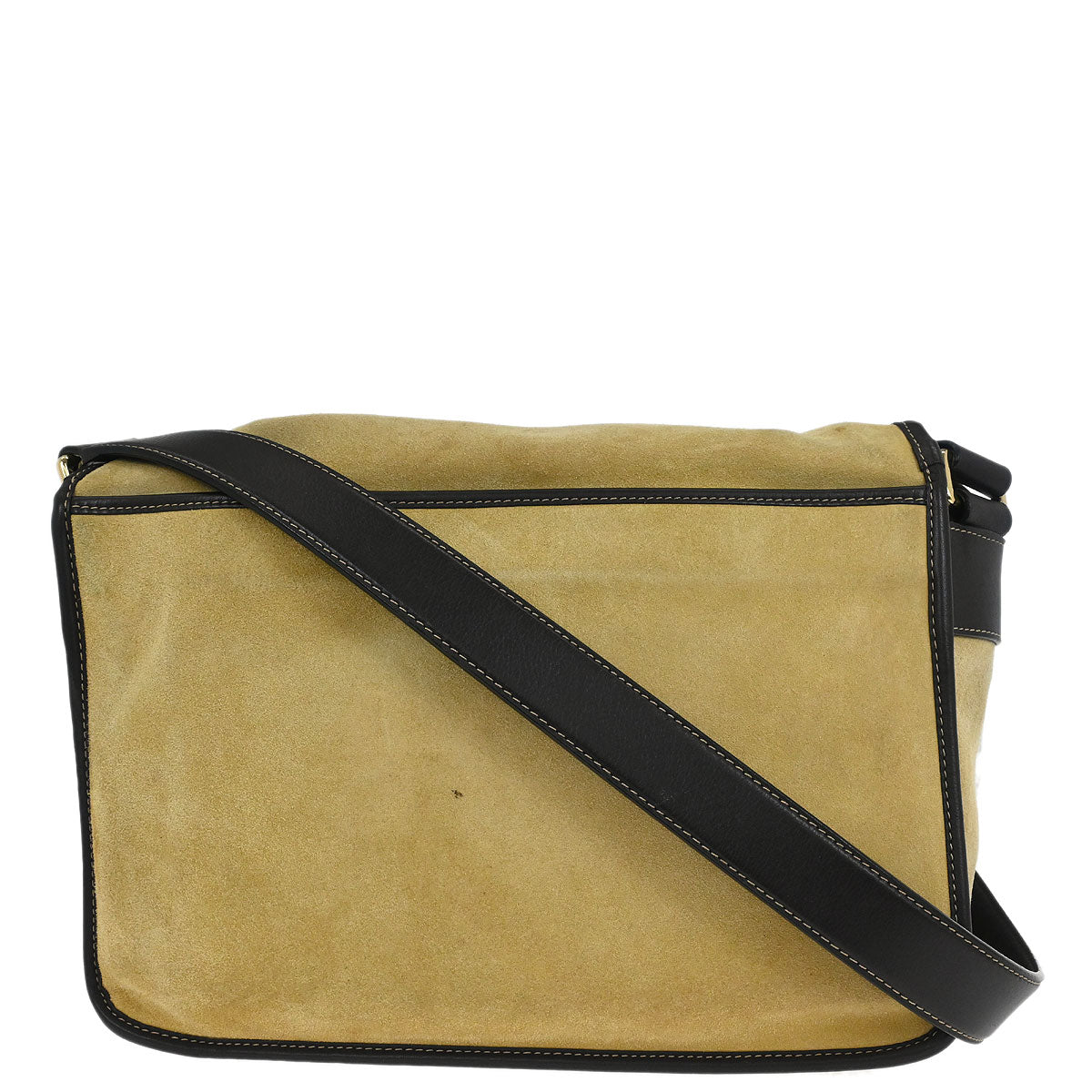 Loewe Beige Suede Shoulder Bag