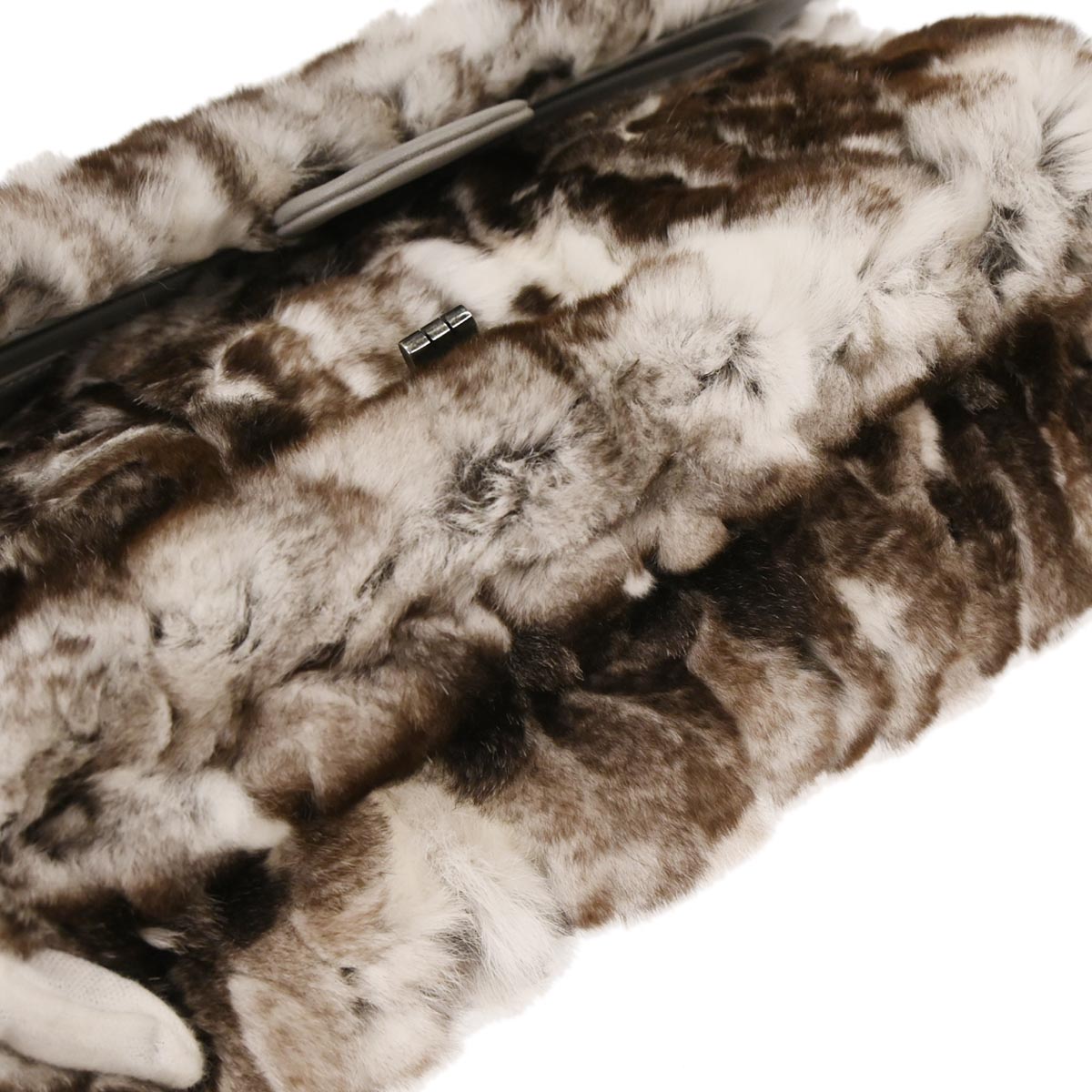 Chanel * Brown Orylag Fur 2.55 Classic Double Flap Shoulder Bag