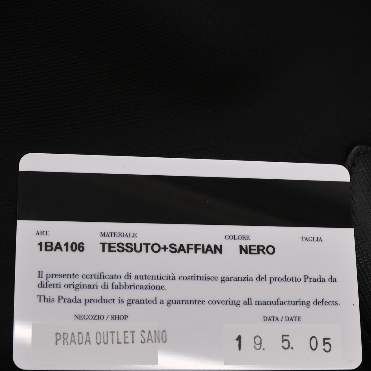 Prada Black Nylon 2way Shoulder Handbag