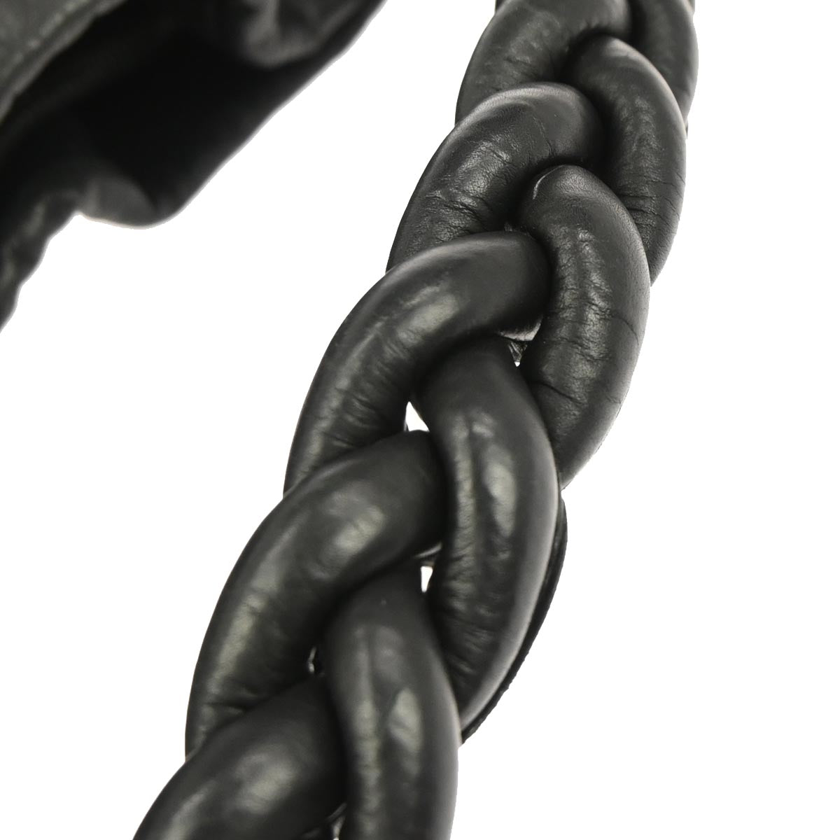 Bottega Veneta Black Nappa Intrecciato Aquilone Handbag