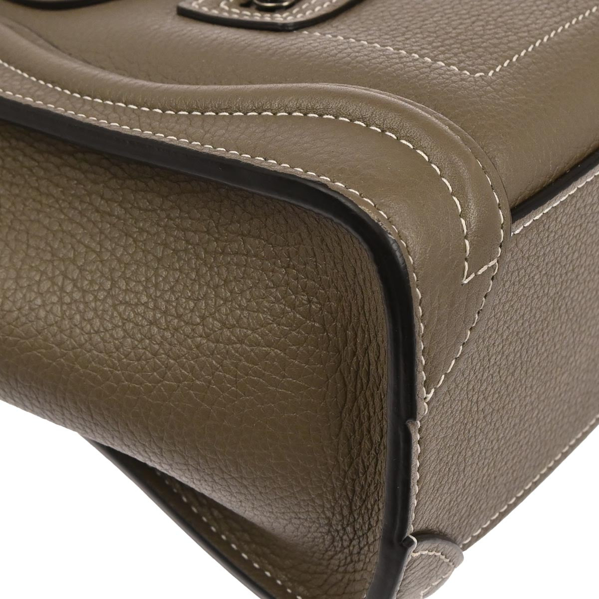 Celine Gray Nano Luggage 2way Shoulder Tote Bag