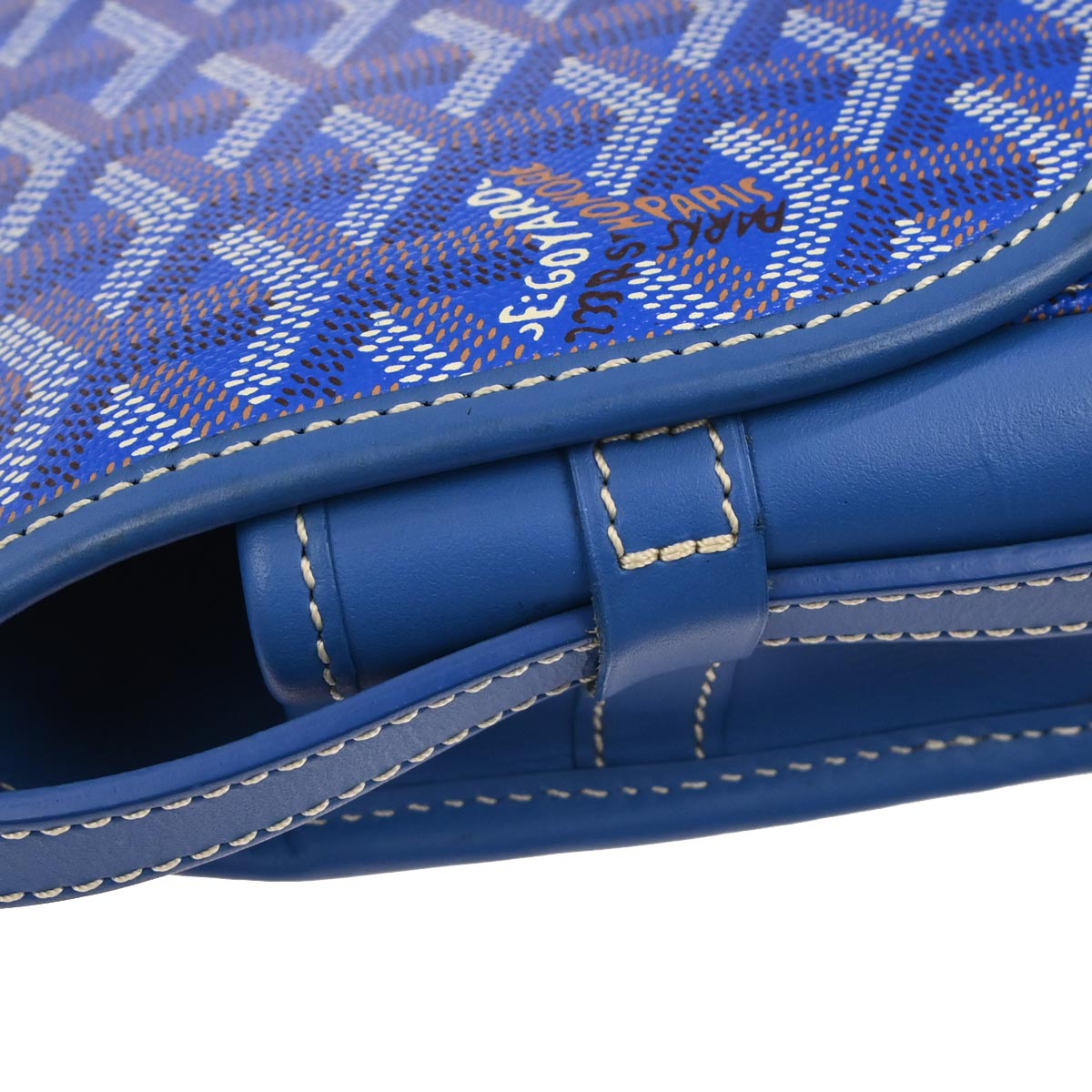 Goyard Blue Belvedere PM Shoulder Bag