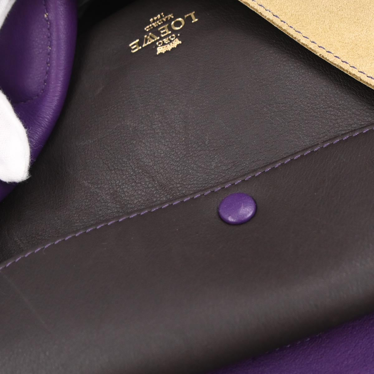 Loewe Beige Suede Leo Tote Bag