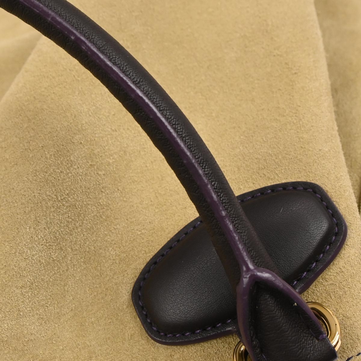 Loewe Beige Suede Leo Tote Bag