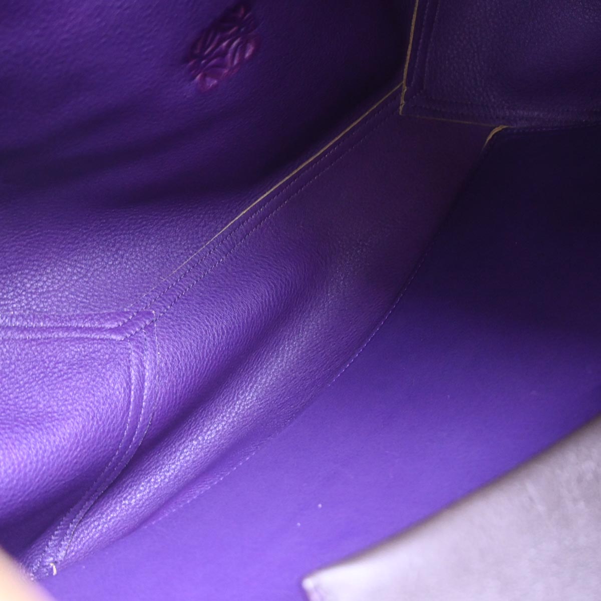 Loewe Beige Suede Leo Tote Bag