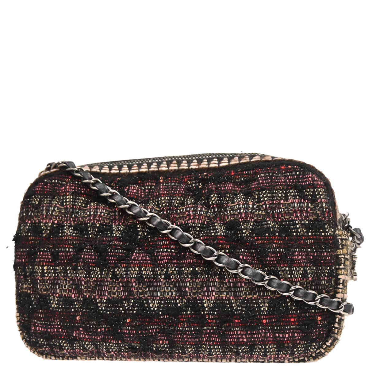 Chanel Black Tweed Shoulder Bag