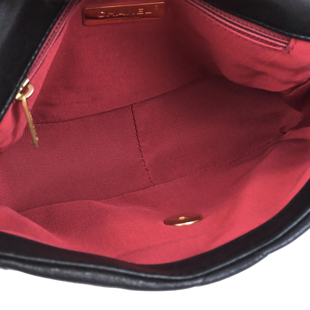 Chanel 2019 Black Calfskin Chanel 19 Dix-neuf 2way Handbag