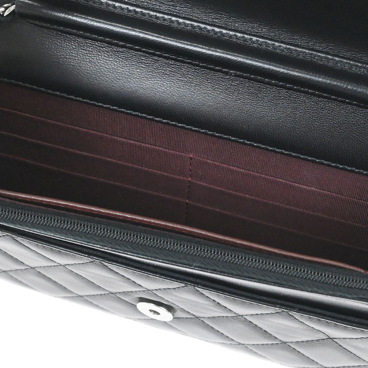 Chanel 2019 Black Lambskin Classic WOC Wallet on Chain Bag