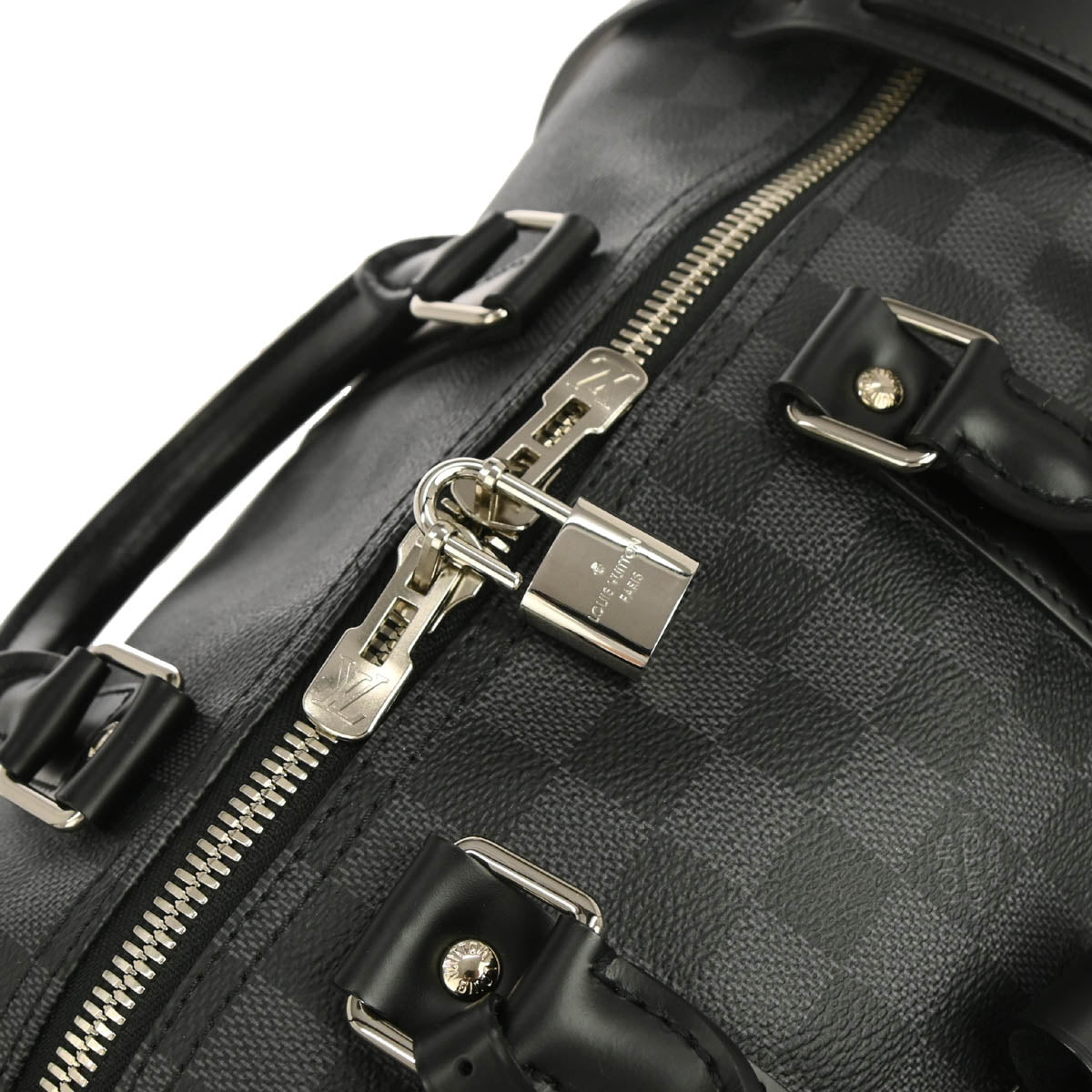 Louis Vuitton Damier Graphite Keepall Bandouliere 45 Duffle Bag N41418
