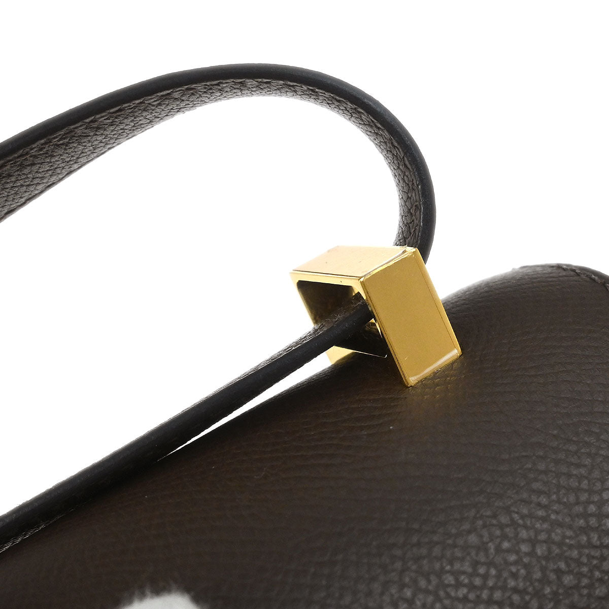 Hermes Moka Epsom Constance 23 Shoulder Bag